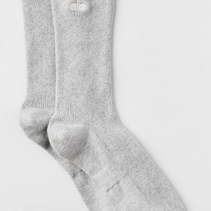 Unisex Half-Crew Understated Sock - Athletic Heather Grey