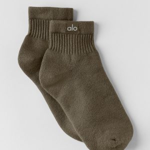 Quarter Crew Street Sock - Olive Tree