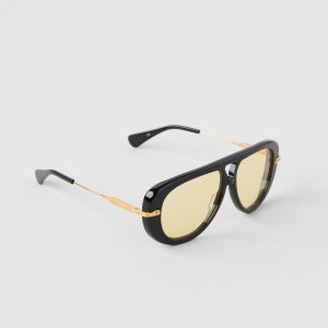 ALO Aviator Sunglasses - Black/Yellow