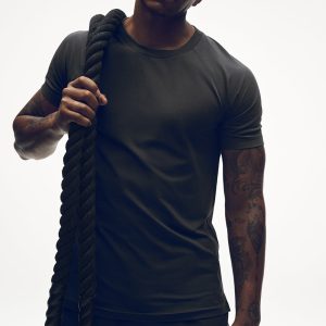 ALO Vapor Crewneck Short Sleeve - Anthracite