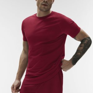 ALO Vapor Crewneck Short Sleeve - Garnet