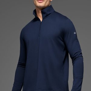 Conquer 1/4 Zip Reform Long Sleeve - Navy