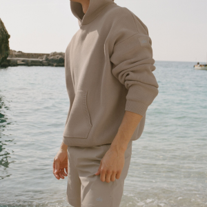 Scholar Hooded Sweater - Gravel