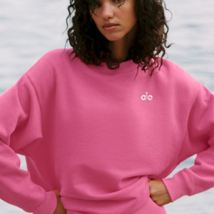 Accolade Crew Neck Pullover - Paradise Pink