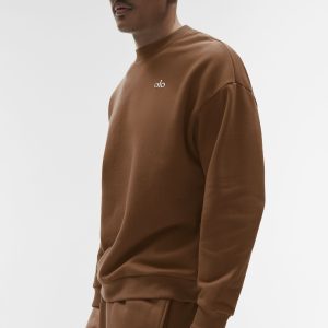 Accolade Crew Neck Pullover - Sun Kissed Brown