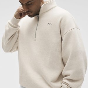 Accolade 1/4 Zip Pullover - Oatmeal Heather