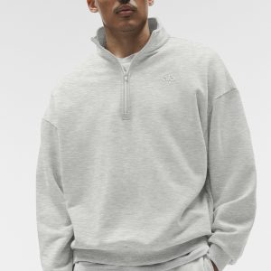 Accolade 1/4 Zip Pullover - White Heather