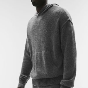 Wool Cashmere New Class Hoodie - Platinum Grey