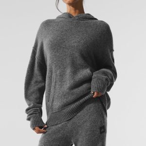 Wool Cashmere New Class Hoodie - Platinum Grey