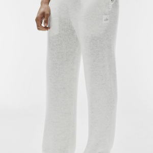 Wool Cashmere New Class Sweatpant - White Heather