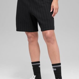 7 Pinstripe Short - Black Pinstripe