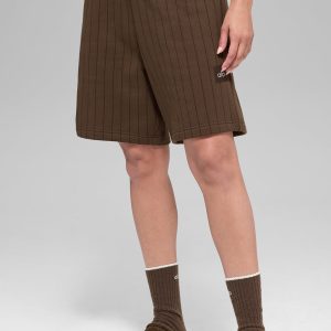 7 Pinstripe Short - Espresso Pinstripe
