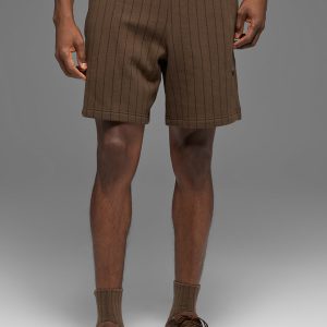 7 Pinstripe Short - Espresso Pinstripe