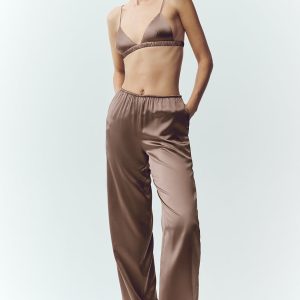 Silk Luminous Pant (Regular) - Alpine Cocoa